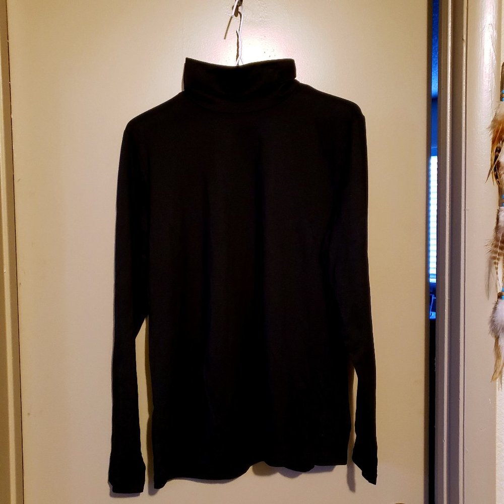 LANDS' END - WOMENS LONG SLEEVE SHAPED FIT TURTLENECK - SIZE LARGE